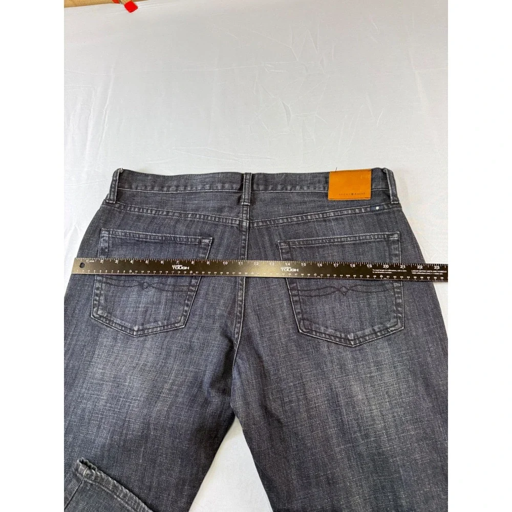 Lucky Brand 221 Original Straight Jeans Mens 38x30‎ Dark Wash Blue Denim